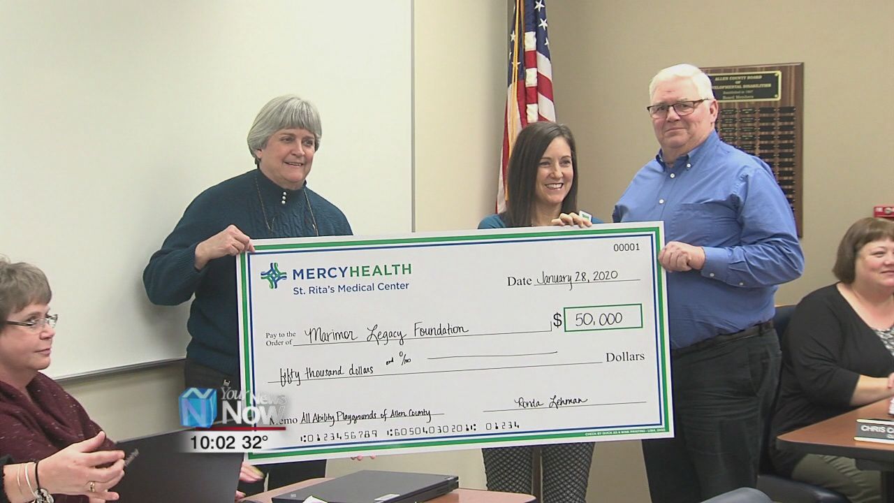 Mercy Health-St. Rita's donates $50,000 towards All Abilities Playground project